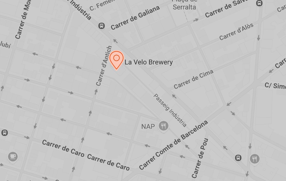 Imagen de mapa La Velo Brewery en Santa Catalina
